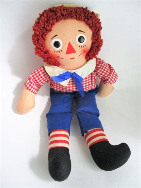 Vintage Raggedy Ann And Andy Dolls Original Knickerbocker Toy Etsy