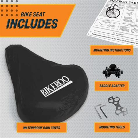 Bikeroo Extra Padded Bike Seat Comfortable Bike Seats For Men And Women