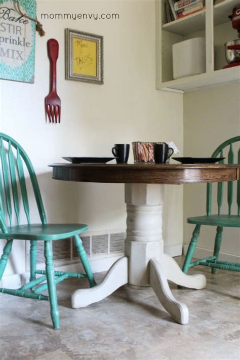 Whether you have little kids white kitchen chairs painted kitchen tables painted round tables painted oak table painted pedestal tables farmhouse kitchen tables. Painted Furniture - Round Kitchen Table | Round kitchen ...
