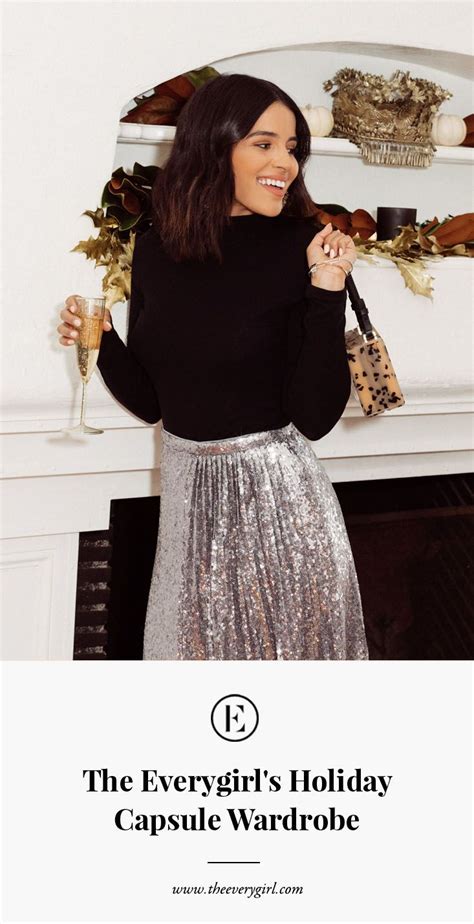 The Everygirl S Holiday Capsule Wardrobe Holiday Capsule Wardrobe Holiday Party Outfit