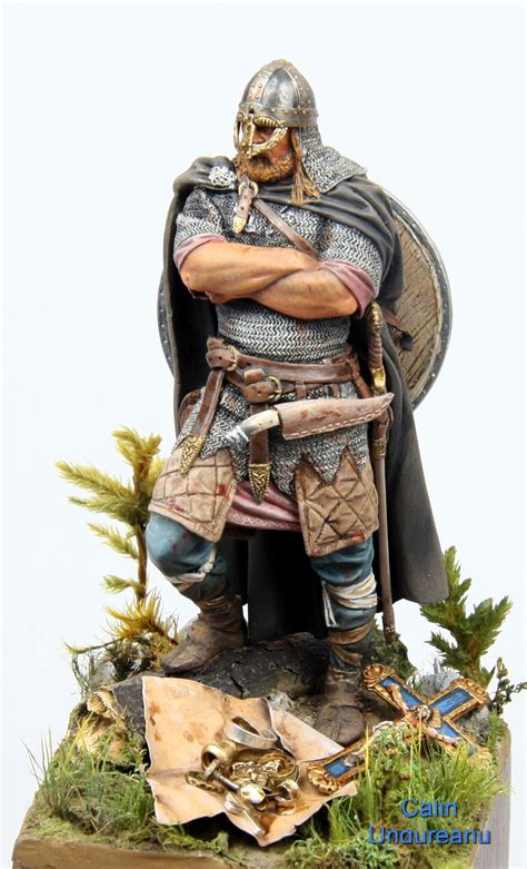 Viking Raider Orm Tostesson 90mm Painted By Calin Ungureanu Viking