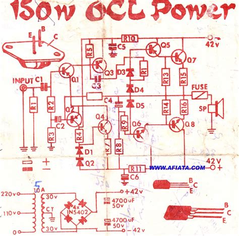 2n3055 Mj2955 Audio Amplifier Circuit Electronic Circuits Schematics