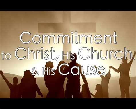 Sermon Series Commitment To Christ