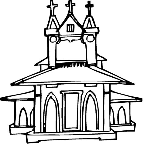 Dibujos De Iglesia 64232 Edificios Y Arquitectura Para Colorear