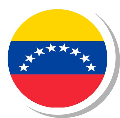 Venezuela Flag Circle Shape Flag Icon 16707449 Png