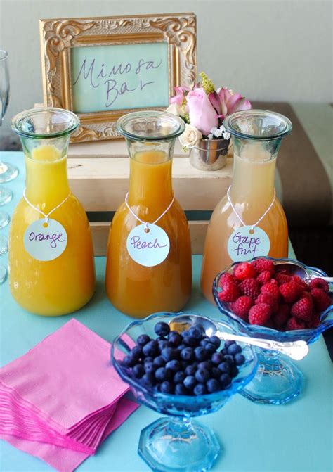 Mimosa Bar What A Great Idea For A Afternoon Party Brunch Or A Shower