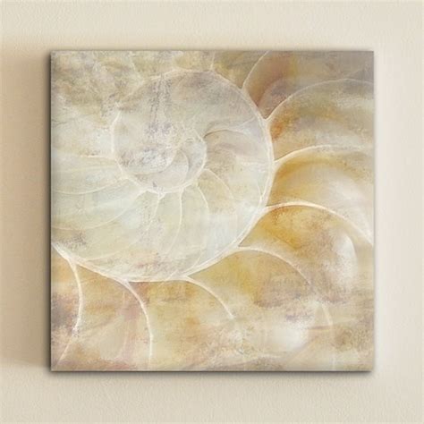 Sea Shell Canvas Art By One Design Tropical Artwork By Etsy