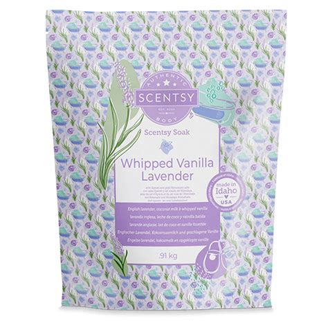 Whipped Vanilla Lavender Scentsy Soak The Candle Boutique Scentsy
