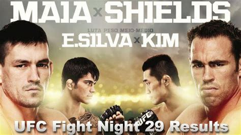 Ufc Fight Night 29 Results And Live Online Fight Stream Coverage For Maia Vs Shields Tonight