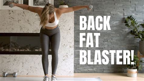 Back Fat Blaster Upper Body Workout With Weights Youtube