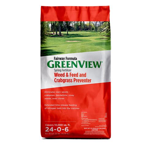 Greenview Fairway Formula Spring Fertilizer Weed And Feed Crabgrass