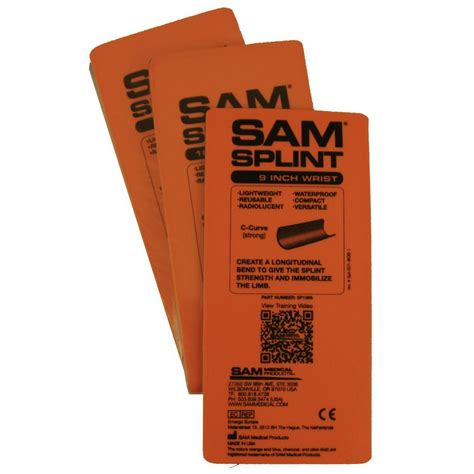 Sam Splint 3x Combo Pack Orangeblue Flat Rescue Essentials Sam