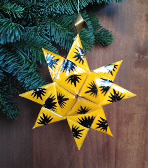 Vintage Moravian Star Christmas Tree Ornament Etsy Moravian Star