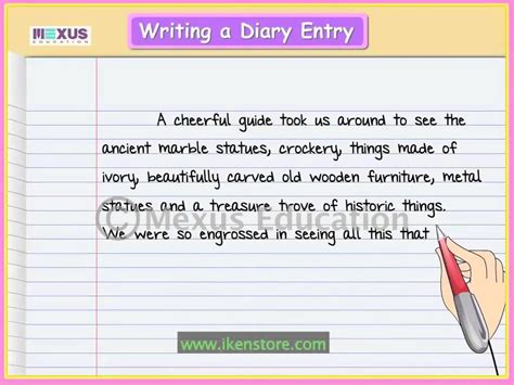 Diary Writing Format
