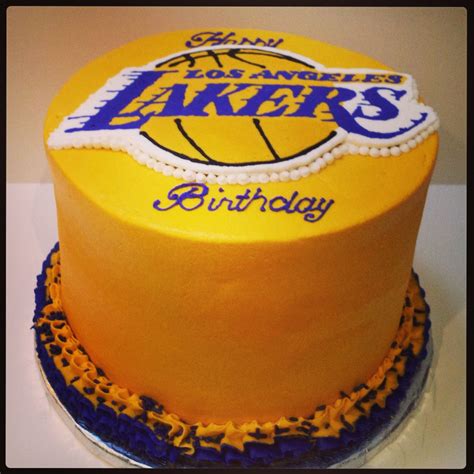Lakers Buttercream Cake Rich Hersheys Black Out Cake Baseball Birthday Cakes Birthday Cakes
