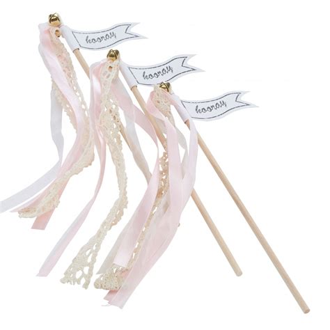 Shop for the elegant ribbon wands, wedding ribbon wands & streamer wands in various colors and sizes and add a magical touch to any party or wedding. Wedding Wands Roze - Viva Liv
