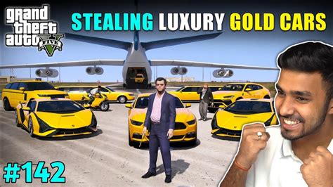 Stealing Most Expensive Gold Cars I Techno Gamerz Gta V Gameplay 142