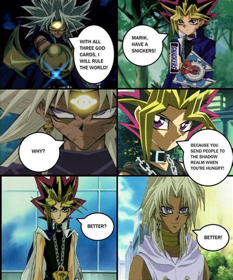 Because Youre Not You When Youre Hungry Yugioh Anime Funny Anime