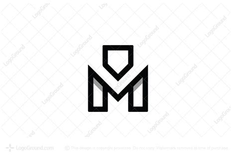 Letter M Shield Logo