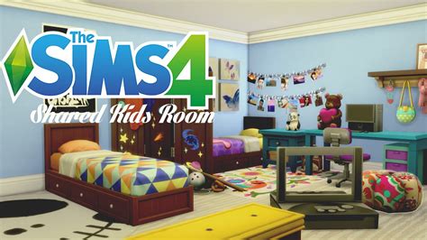 Sims 4 Room Build Shared Kids Room Youtube