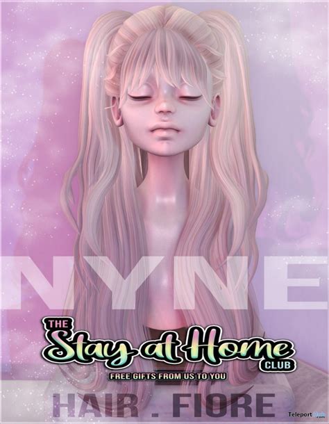 Fiore Hair April 2020 T By Nyne Teleport Hub Second Life Freebies