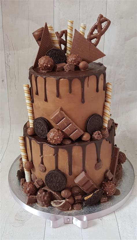 Top 99 2 Tier Chocolate Cake Decoration How To Decorate A Two Tier Chocolate Cake