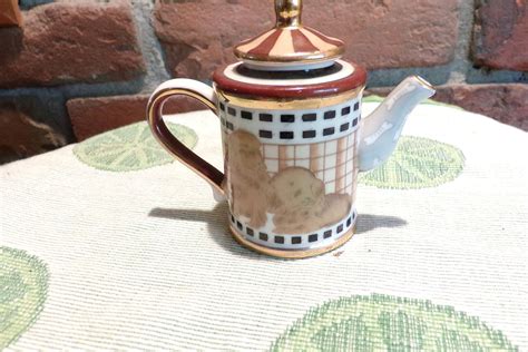 Mini Porcelain Teapot By Vivian Chan Vivian Chan Puppies Etsy Tea