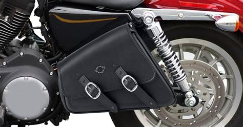 Leather Motorcycle Swing Arm Bags The Bikers Den In 2020