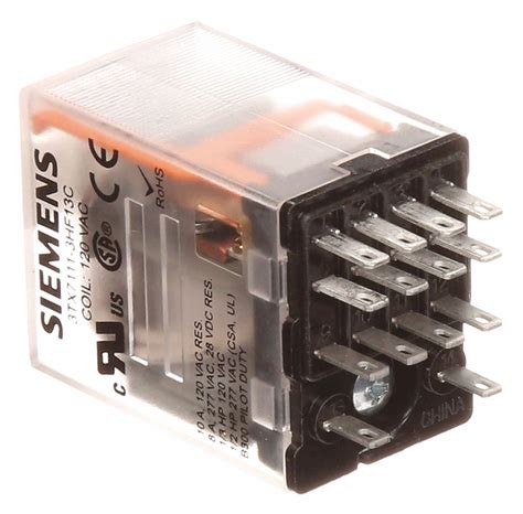 Siemens Plug In Relay 14 Pins Relay 4pdt 6a 120v 120v Ac