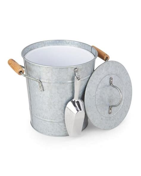 Galvanized Ice Bucket With Lid And Scoop Bucket With Lid Ice Bucket