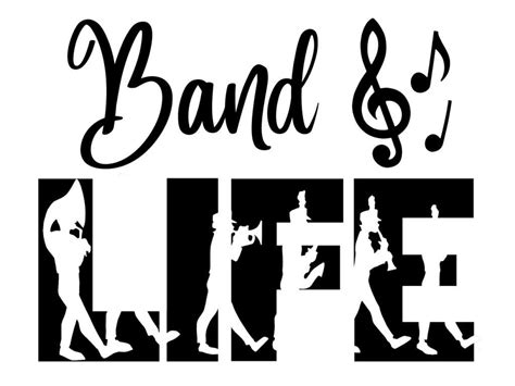 Free Band Life Svg File The Crafty Crafter Club