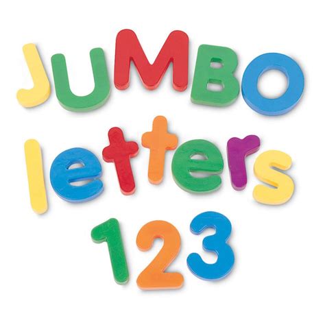 Clipart Of A Jumbo Magnetic Letters And Numbers Free Image Download