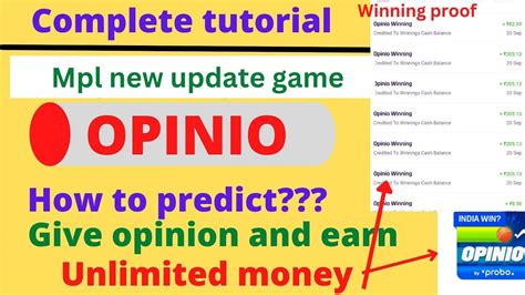 How To Play Mpl New Update Game Opinio On Mpl Mpl Me Opinio Kaise Khele In Hindi Youtube