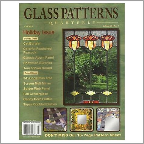 Glass Patterns Quarterly Fall 2014 Magazine Franklin Art Glass