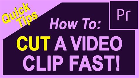 One of the most powerful and versatile programs for editing video files is called adobe premiere pro. Quick Tip 1 - How to Cut a Video in Adobe Premiere Pro ...