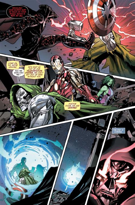 Marvels New Avengers Preview Reveals Doctor Doom Wielding Thors Hammer