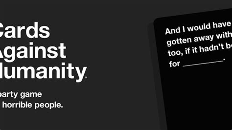 I play cards against humanity at lunch with a bunch of my friends, via pretend you're xyzzy. Mashable on Twitter: "Cards Against Humanity earned $71,145 on Friday selling absolutely nothing ...