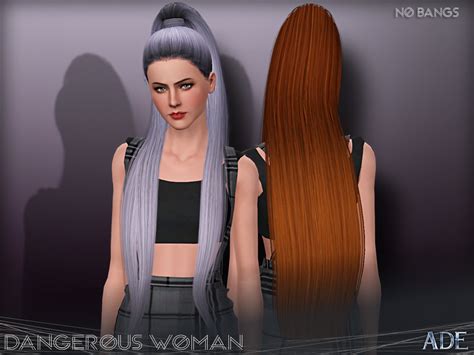 The Sims Resource Ade Dangerous Woman Without Bangs