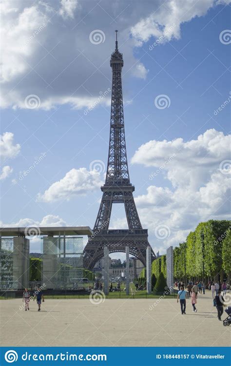 Eiffel Tower View From Far Editorial Photography Image Of European