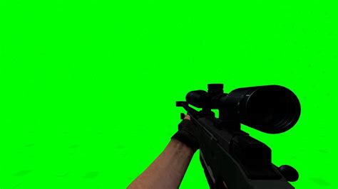 L96a1 Sniper Rifle Fire And Reload Greenscreen Pros Hd Youtube