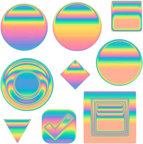 Download Holo Tumblr Vaporwave Aesthetic - Circle Clipart Png Download - PikPng