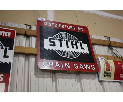 Stihl Chain Saws Vintage Wooden Sign Able Auctions