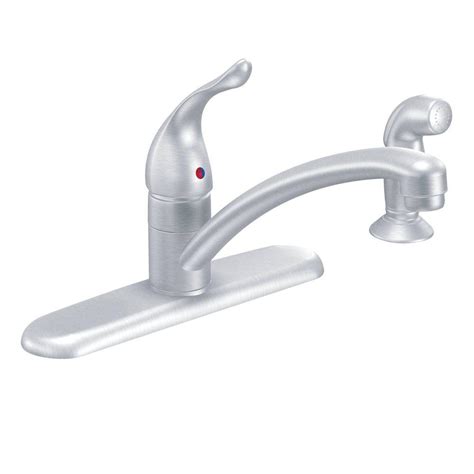 Browse kitchen sink faucets by style, finish, installation type, location and innovation. MOEN Chateau Single-Handle Standard Kitchen Faucet with ...