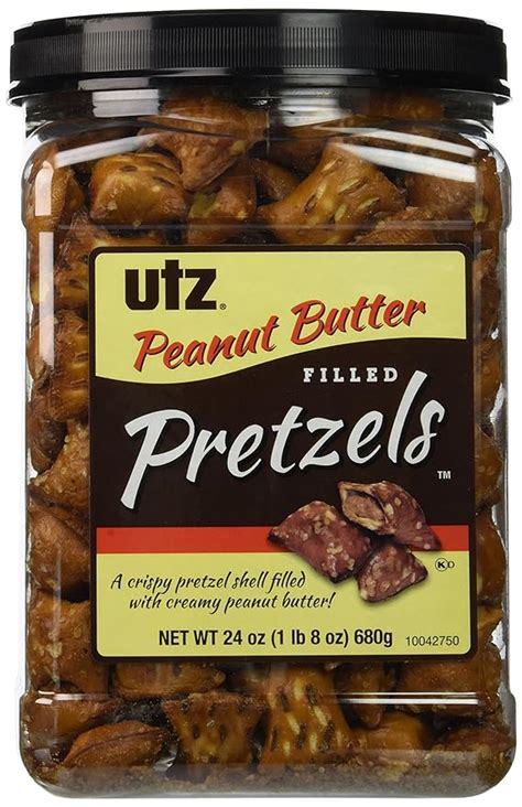 Utz Peanut Butter Filled Pretzels Barrel 24 Ounce