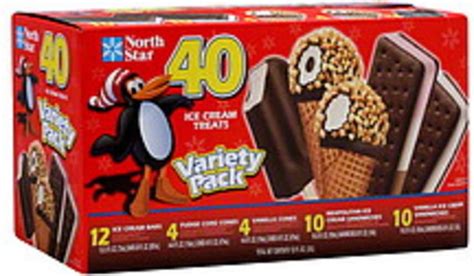 North Star Variety Pack Ice Cream Treats 40 Ea Nutrition Information
