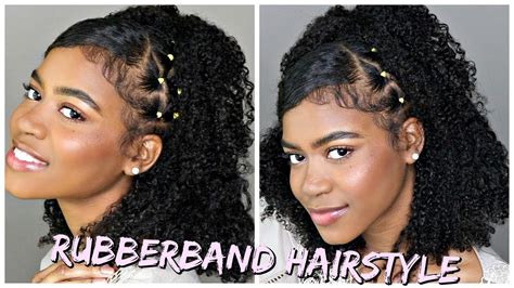 If you love your baby hairs (we do) and want to make the most of them, go for more relaxed and casual styles instead. Styling Hair With Rubber Bands - Wavy Haircut