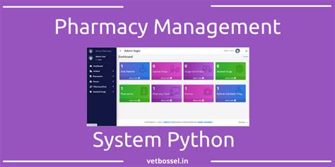 Pharmacy Management System Python Source Code Vetbossel