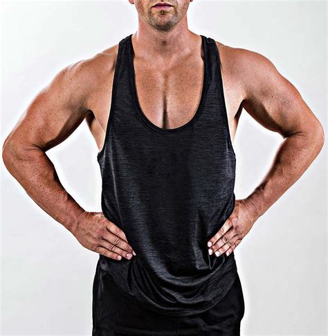 Men Gym Singlet Training Bodybuilding Tank Top Vest Sleeveless Fitness