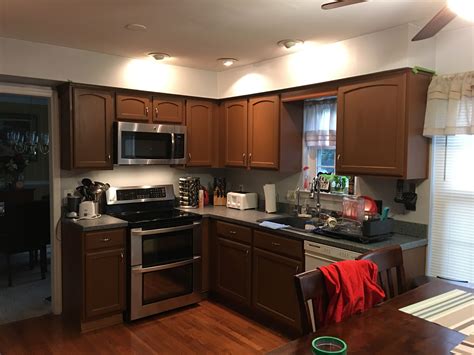Check spelling or type a new query. Wife and I refinished the kitchen cabinets over the Labor ...