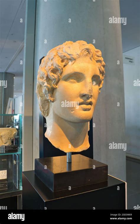 Acropolis Museum In Athens Statue Of Alexander The Great Stock Photo